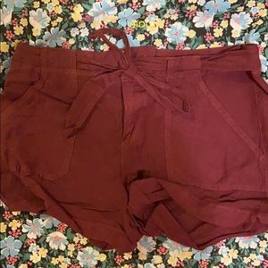 Burgundy Sanctuary shorts